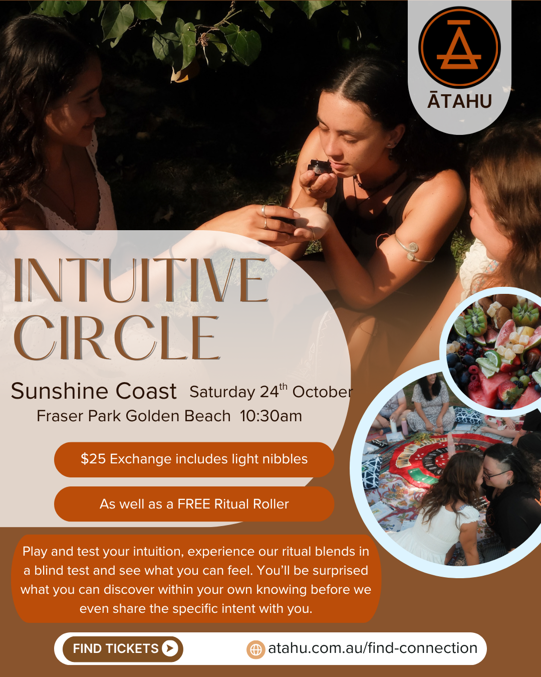 Ātahu Intuitive Circle Ticket - Sunshine Coast - 24th October 2026